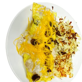 Biscuit & Sausage Omelet
